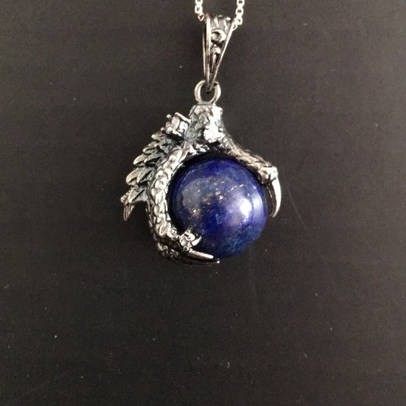Lapis Lazuli Sphere in Dragons Claw - Picture 7 of 8